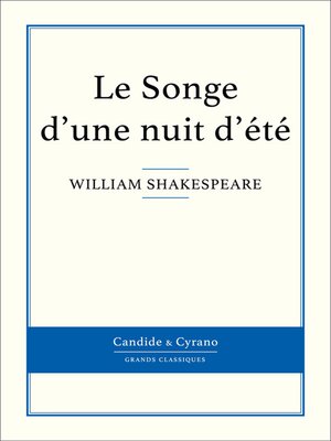 cover image of Le Songe d'une nuit d'été